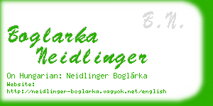boglarka neidlinger business card